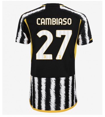 Juventus Andrea Cambiaso #27 Primera Equipación Mujer 2023-24 Manga Corta